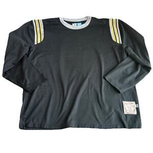 PHYS.SCi physical science‎ Men Black Long Sleeve Shirt Stripe Athletic Size XXL